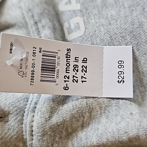 NWT-Baby Gap Disney Sweat Pants-Size 6 to 12 Months, 17 - 22 Pounds. - Picture 3 of 4